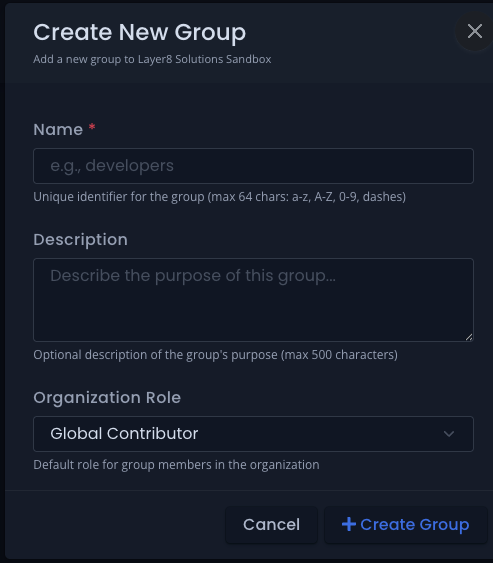 Create group